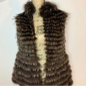 Rabbit fur vest